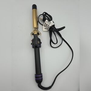 Hot Tools Professional 1- 1/4 Inch 24K Gold Hair Curling Iron/Wand EUC
